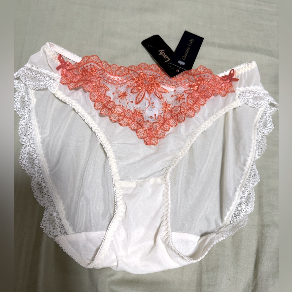 (NWT) LADY Lace embroidered women underwear XL